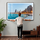 Chicago Wall Art Canvas Print, Chicago City Downtown Night by MyGreatCanvas | Canvas Wall Art Prints | Photo Prints & Wall Decor