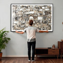Texas Longhorn Cow Farmhouse Animals Wall Art Canvas Print - by MyGreatCanvas | Canvas Wall Art Prints | Photo Prints & Wall Decor