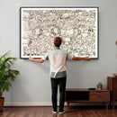 Abstract Bison Wall Art Canvas Print - Abstract Longhorn by MyGreatCanvas | Canvas Wall Art Prints | Photo Prints & Wall Decor