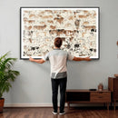 Farmhouse Longhorn Wall Art Canvas Print - Abstract Farm by MyGreatCanvas | Canvas Wall Art Prints | Photo Prints & Wall Decor