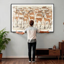 Gazelle Wall Art Canvas Print - Abstract Antelope Wall Art by MyGreatCanvas | Canvas Wall Art Prints | Photo Prints & Wall Decor