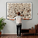 Abstract Longhorn Wall Art Canvas Print - Farm Animal by MyGreatCanvas | Canvas Wall Art Prints | Photo Prints & Wall Decor