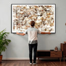 Farmhouse Bighorn Sheep Wall Art Canvas Print - Abstract by MyGreatCanvas | Canvas Wall Art Prints | Photo Prints & Wall Decor