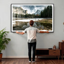 Yosemite Valley Mountain Wall Art Canvas Print, Granite by MyGreatCanvas | Canvas Wall Art Prints | Photo Prints & Wall Decor