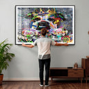 Graffiti Dog Wall Art Decor for Teen Bedroom - Abstract by MyGreatCanvas | Canvas Wall Art Prints | Photo Prints & Wall Decor