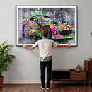 Graffiti Sports Car Street Art Wall Art Canvas Print, by MyGreatCanvas | Canvas Wall Art Prints | Photo Prints & Wall Decor