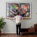 Graffiti Football Helmets Wall Art Canvas Print, Urban by MyGreatCanvas | Canvas Wall Art Prints | Photo Prints & Wall Decor