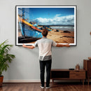 Fishing Boats Wall Art Canvas Print, Coastal Boat Beach by MyGreatCanvas | Canvas Wall Art Prints | Photo Prints & Wall Decor