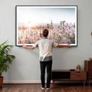 Lavender Field Wall Art Canvas Print, Butterfly Floral by MyGreatCanvas | Canvas Wall Art Prints | Photo Prints & Wall Decor
