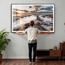 Rocky Coast Ocean Sunset Wall Art Canvas Print, Dramatic by MyGreatCanvas | Canvas Wall Art Prints | Photo Prints & Wall Decor