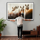 Wild Horse Herd Wall Art Canvas Print, Natural Horse by MyGreatCanvas | Canvas Wall Art Prints | Photo Prints & Wall Decor