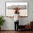 Texas Longhorn Bull Wall Art Canvas Print, Rustic Western by MyGreatCanvas | Canvas Wall Art Prints | Photo Prints & Wall Decor