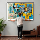 Basquiat Style Bird Bull Graffiti Wall Art Canvas Print, by MyGreatCanvas | Canvas Wall Art Prints | Photo Prints & Wall Decor