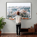 Frosted Fern Wall Art Canvas Print, Soft Winter Botanical by MyGreatCanvas | Canvas Wall Art Prints | Photo Prints & Wall Decor