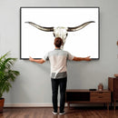 Longhorn Skull Wall Art Canvas Print – Rustic Western by MyGreatCanvas | Canvas Wall Art Prints | Photo Prints & Wall Decor