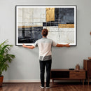 Gold Abstract Wall Art Canvas Print, Modern Luxury Geometric by MyGreatCanvas | Canvas Wall Art Prints | Photo Prints & Wall Decor