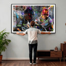 Graffiti Baseball Player Street Art Wall Art Canvas Print by MyGreatCanvas | Canvas Wall Art Prints | Photo Prints & Wall Decor
