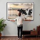 Texas Longhorn Bull Rustic Wall Art Canvas Print by MyGreatCanvas | Canvas Wall Art Prints | Photo Prints & Wall Decor
