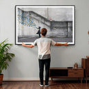 Banksy Girl with Butterflies Street Art Wall Art Canvas by MyGreatCanvas | Canvas Wall Art Prints | Photo Prints & Wall Decor