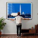 Washington DC Skyline Wall Art Canvas Print – Lincoln by MyGreatCanvas | Canvas Wall Art Prints | Photo Prints & Wall Decor