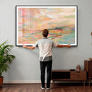 Abstract Pastel Landscape Wall Art Canvas Print – Soft Pink by MyGreatCanvas | Canvas Wall Art Prints | Photo Prints & Wall Decor