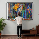 Colorful Heron Wall Art Canvas Print Tropical Bird Abstract by MyGreatCanvas | Canvas Wall Art Prints | Photo Prints & Wall Decor