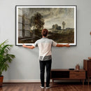 Adolf Dressler Landscape of the Oder River Wall Art Canvas by MyGreatCanvas | Canvas Wall Art Prints | Photo Prints & Wall Decor