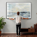 Abstract Coastal Landscape Wall Art Canvas Print – Soft Blue by MyGreatCanvas | Canvas Wall Art Prints | Photo Prints & Wall Decor
