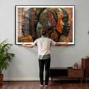 Abstract Afro American Women Wall Art Canvas Print by MyGreatCanvas | Canvas Wall Art Prints | Photo Prints & Wall Decor