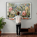 Vintage Birds and Flowers Wall Art Canvas Print, Botanical by MyGreatCanvas | Canvas Wall Art Prints | Photo Prints & Wall Decor