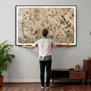 Vintage Birds and Flowers Wall Art Canvas Print, Botanical by MyGreatCanvas | Canvas Wall Art Prints | Photo Prints & Wall Decor