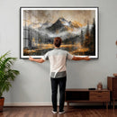 Mountain Lake Canvas Wall Art — Rustic Forest Landscape by MyGreatCanvas | Canvas Wall Art Prints | Photo Prints & Wall Decor