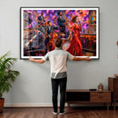 Jazz Band Canvas Wall Art — Jazz Club Singer Saxophone Print by MyGreatCanvas | Canvas Wall Art Prints | Photo Prints & Wall Decor