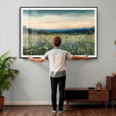 Wildflower Meadow Oil Painting Canvas — Daisy Lavender by MyGreatCanvas | Canvas Wall Art Prints | Photo Prints & Wall Decor