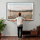 Neutral Wildflower Field Canvas Wall Art — Beige Earth Tone by MyGreatCanvas | Canvas Wall Art Prints | Photo Prints & Wall Decor