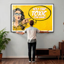 Pop Art Print Bathroom Sign Wall Art Canvas Print — Funny by MyGreatCanvas | Canvas Wall Art Prints | Photo Prints & Wall Decor