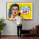 Pop Art Print Bathroom Sign Wall Art Canvas Print — Funny by MyGreatCanvas | Canvas Wall Art Prints | Photo Prints & Wall Decor