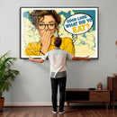 Pop Art Print Bathroom Sign Wall Art Canvas Print — Funny by MyGreatCanvas | Canvas Wall Art Prints | Photo Prints & Wall Decor