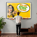 Pop Art Print Bathroom Sign Wall Art Canvas Print — Funny by MyGreatCanvas | Canvas Wall Art Prints | Photo Prints & Wall Decor