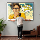Pop Art Print Bathroom Sign Wall Art Canvas Print — Funny by MyGreatCanvas | Canvas Wall Art Prints | Photo Prints & Wall Decor