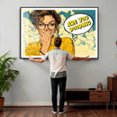 Pop Art Print Bathroom Sign Wall Art Canvas Print — Funny by MyGreatCanvas | Canvas Wall Art Prints | Photo Prints & Wall Decor
