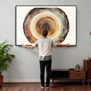 Natural Wood Slice Wall Art Canvas Print, Tree Ring Wall by MyGreatCanvas | Canvas Wall Art Prints | Photo Prints & Wall Decor