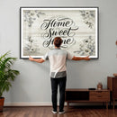 Home Sweet Home Wall Art Canvas Print, Floral Farmhouse by MyGreatCanvas | Canvas Wall Art Prints | Photo Prints & Wall Decor