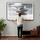 Zen Stone Wall Art Canvas Print, Balanced Rock Stack Framed by MyGreatCanvas | Canvas Wall Art Prints | Photo Prints & Wall Decor