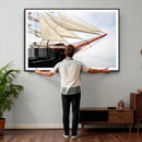 Sailboat Wall Art Canvas Print, Vintage Ship Bow Framed by MyGreatCanvas | Canvas Wall Art Prints | Photo Prints & Wall Decor