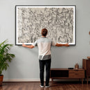 Abstract Horse Sketch Wall Art | Ready to Hang and Framed |