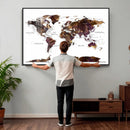 World Map Canvas Print – Detailed Map of the World Wall Art by MyGreatCanvas | Canvas Wall Art Prints | Photo Prints & Wall Decor