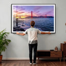 Golden Gate Bridge Wall Art Canvas Print – Framed San by MyGreatCanvas | Canvas Wall Art Prints | Photo Prints & Wall Decor