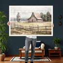 Rustic Farmhouse Barn Wall Art | 3-Panel Framed Gallery Wrap by MyGreatCanvas | Canvas Wall Art Prints | Photo Prints & Wall Decor