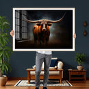 Abstract Texas Longhorn Wall Art Print | 3-Panel Large Texas by MyGreatCanvas | Canvas Wall Art Prints | Photo Prints & Wall Decor